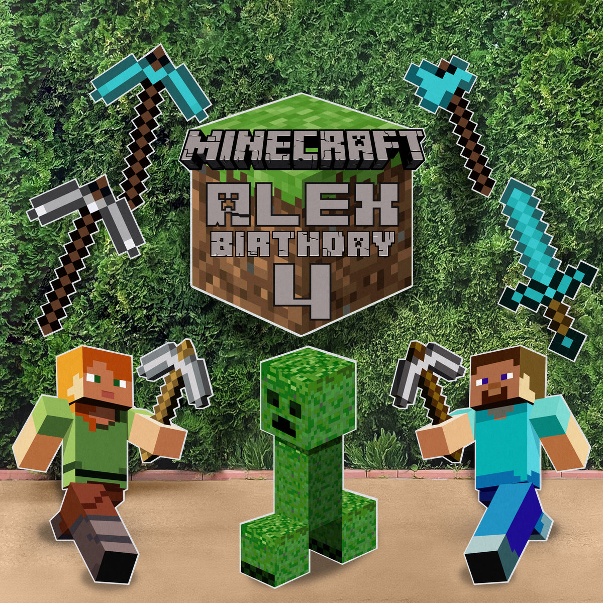Minecraft Board Cutouts